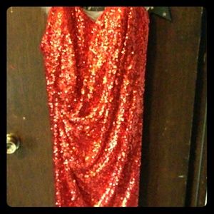 Long Red formal dress